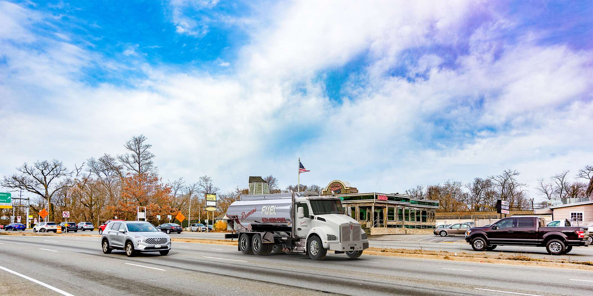 Photo of a truck delivering heating oil